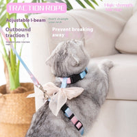 HKM-1293757 Breathable Traction Vest for Pets in White, Blue, Pink, and Purple