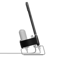 HKM-129427 Three-in-One Aluminum Alloy Charging Stand for iPhone, Apple Watch, and AirPods