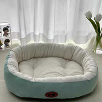 HKM-1294525 Thickened Round Cat Nest Pet Bed for All Seasons - Various Colors and Sizes Available