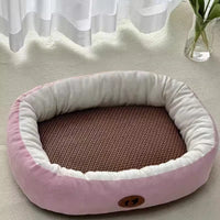 HKM-1294525 Thickened Round Cat Nest Pet Bed for All Seasons - Various Colors and Sizes Available