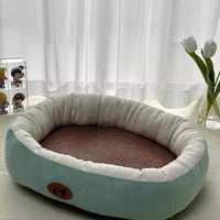 HKM-1294525 Thickened Round Cat Nest Pet Bed for All Seasons - Various Colors and Sizes Available