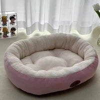 HKM-1294525 Thickened Round Cat Nest Pet Bed for All Seasons - Various Colors and Sizes Available