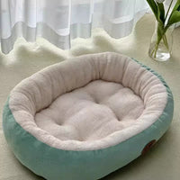 HKM-1294525 Thickened Round Cat Nest Pet Bed for All Seasons - Various Colors and Sizes Available