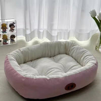 HKM-1294525 Thickened Round Cat Nest Pet Bed for All Seasons - Various Colors and Sizes Available