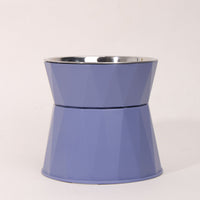 HKM-1294653 Stainless Steel Pet Bowl with High Foot Neck Protection for Cats ¨C Available in Pink, Blue, and White