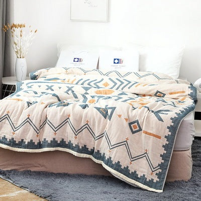 HKM-129555 Thickened Six-Layer Cotton Gauze Towel Quilt, Breathable - Available in Multiple Sizes