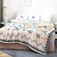 HKM-129555 Thickened Six-Layer Cotton Gauze Towel Quilt, Breathable - Available in Multiple Sizes