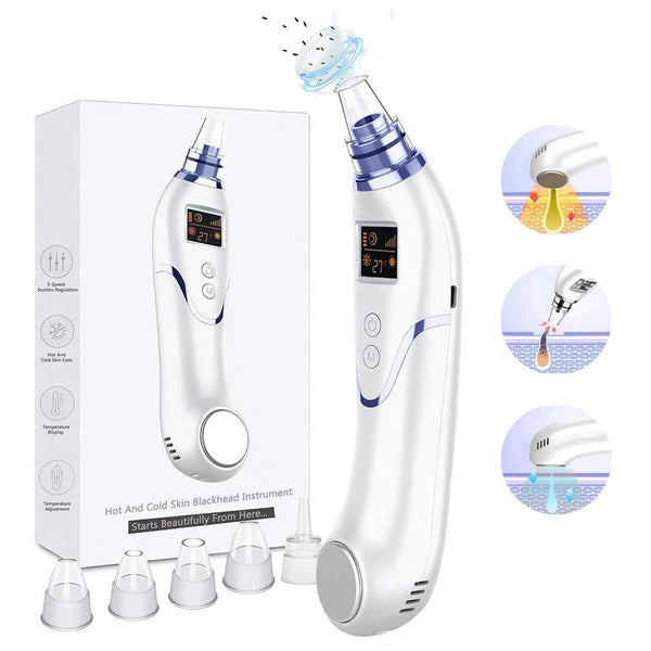 HKM-129619 Hot and Cold Suction Blackhead Remover with Cooling and Heating Functions