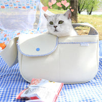 HKM-1296701 Portable Cat Carrier Bag for Cats Under 12 kg in Black and White Color Options