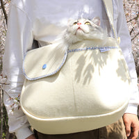 HKM-1296701 Portable Cat Carrier Bag for Cats Under 12 kg in Black and White Color Options