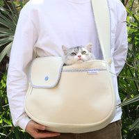 HKM-1296701 Portable Cat Carrier Bag for Cats Under 12 kg in Black and White Color Options
