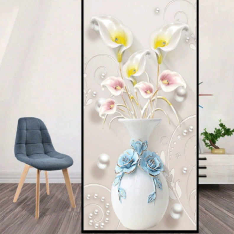 HKM-129811 Frosted Natural Scenery Static Window Film for Showers and Toilets - Various Sizes Available