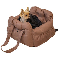 HKM-1298493 Multifunctional Pet Cart Nest Safety Seat for Dogs - Available in Gray, Coffee, Dark Blue, Pink