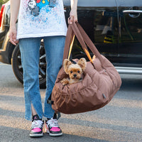 HKM-1298493 Multifunctional Pet Cart Nest Safety Seat for Dogs - Available in Gray, Coffee, Dark Blue, Pink