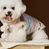 HKM-1299005 Light Pink Bichon Schnauzer Teddy Vest for Pets - Soft 90% Duck Down Insulated Clothing in Multiple Sizes