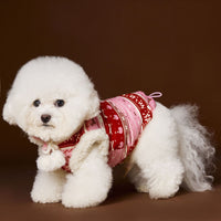 HKM-1299005 Light Pink Bichon Schnauzer Teddy Vest for Pets - Soft 90% Duck Down Insulated Clothing in Multiple Sizes