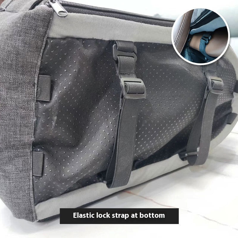 HKM-1299261 Portable Dark Gray Pet Carrier Bed for Travel - Ideal for Pets Up to 8kg