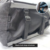 HKM-1299261 Portable Dark Gray Pet Carrier Bed for Travel - Ideal for Pets Up to 8kg