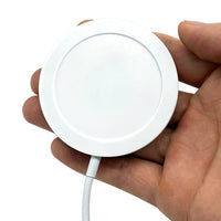 HKM-129939 15W Magnetic Wireless Charger, Fast Charging Induction Pad, Compatible with Most Mobile Phones, Type-C Input, ABS Material, 57MM Diameter