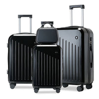 HKM-130259 Lightweight 3-Piece Mini Cabin Suitcase Set with 28-Inch Spinner Travel Bag in Durable ABS Material