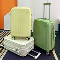 HKM-130259 Lightweight 3-Piece Mini Cabin Suitcase Set with 28-Inch Spinner Travel Bag in Durable ABS Material