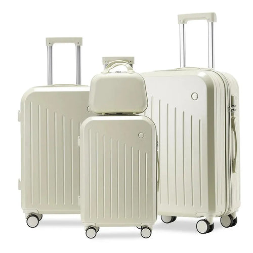 HKM-130259 Lightweight 3-Piece Mini Cabin Suitcase Set with 28-Inch Spinner Travel Bag in Durable ABS Material