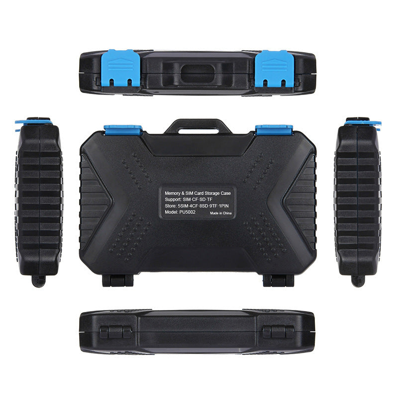 HKM-130451 Compact Waterproof Memory Card Storage Case with Ergonomic Design and Multiple Compartments