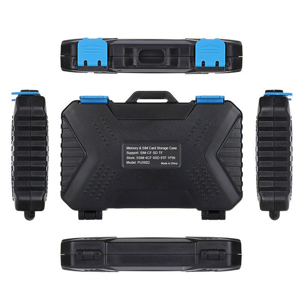 HKM-130451 Compact Waterproof Memory Card Storage Case with Ergonomic Design and Multiple Compartments