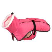 HKM-1304637 Warm Cotton-Padded Winter Coat for Large Dogs - Red, Pink, Navy, Army Green, Purple