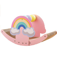 HKM-1306173 Rainbow Rocking Cat Scratch Board - Durable Corrugated Paper with Rope Ball, Pink