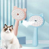 HKM-1306813 Rechargeable Cat Grooming Brush with Steam Technology for Effective Hair Cleaning and Massaging