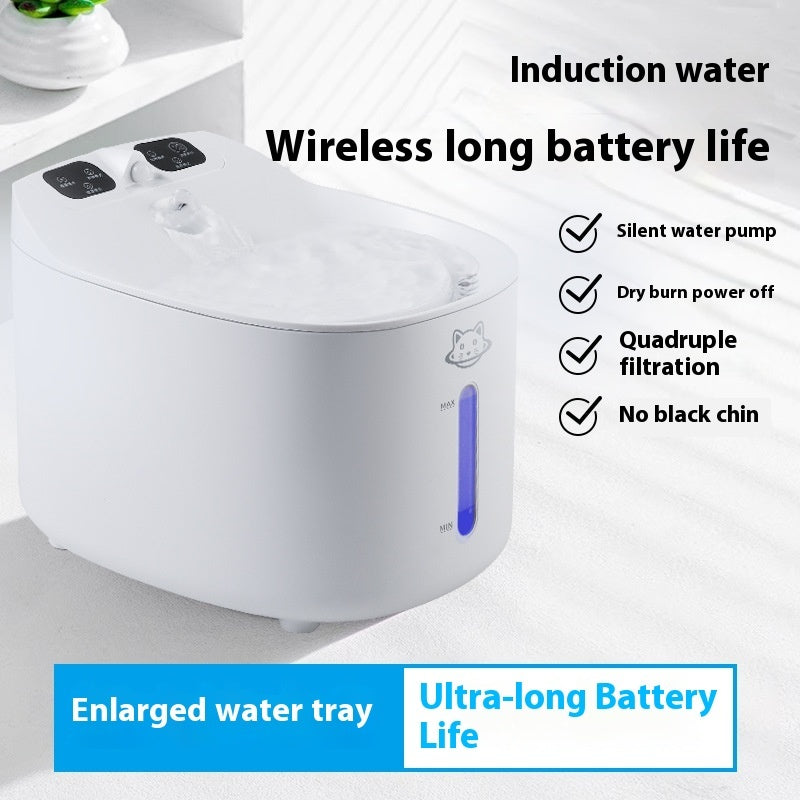 HKM-1307453 Smart Detachable Large Capacity Pet Water Dispenser with Intelligent Sensor for Dogs and Cats