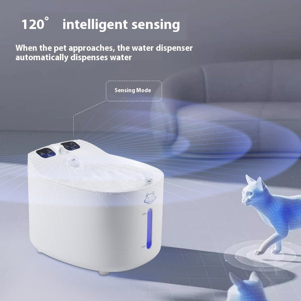HKM-1307453 Smart Detachable Large Capacity Pet Water Dispenser with Intelligent Sensor for Dogs and Cats