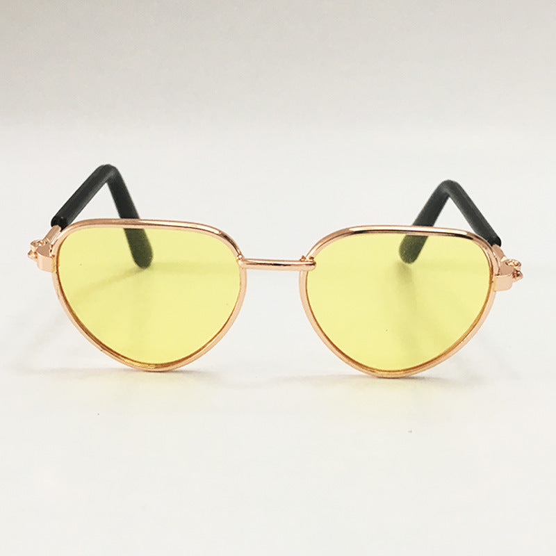 HKM-1307581 Mini Cat Sunglasses in Various Colorful Designs - Ideal for Pet Fashion
