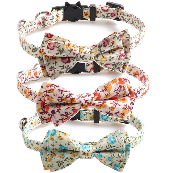 HKM-1307965 Comfortable Cotton Cat Collar - Soft Fabric for Your Feline Friend