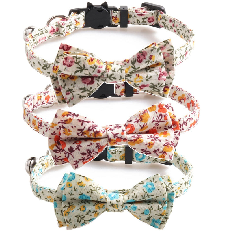 HKM-1307965 Comfortable Cotton Cat Collar - Soft Fabric for Your Feline Friend