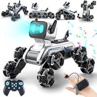 HKM-130835 EPT 8WD Gesture Sensing Stunt Robot Dog with Light and Sound - RC Toy for Ages 5 and Up