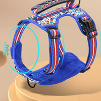 HKM-1309757 Adjustable Dog Leash Chest Harness for Small, Medium, and Large Dogs - Available in Multiple Colors