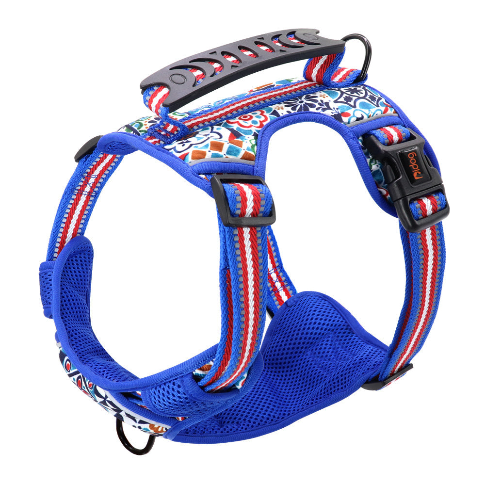 HKM-1309757 Adjustable Dog Leash Chest Harness for Small, Medium, and Large Dogs - Available in Multiple Colors