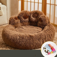 HKM-1310013 Fleece-Lined Dog Bed - Warm Sofa Mattress for Corgis, Golden Retrievers, and Medium to Large Breeds
