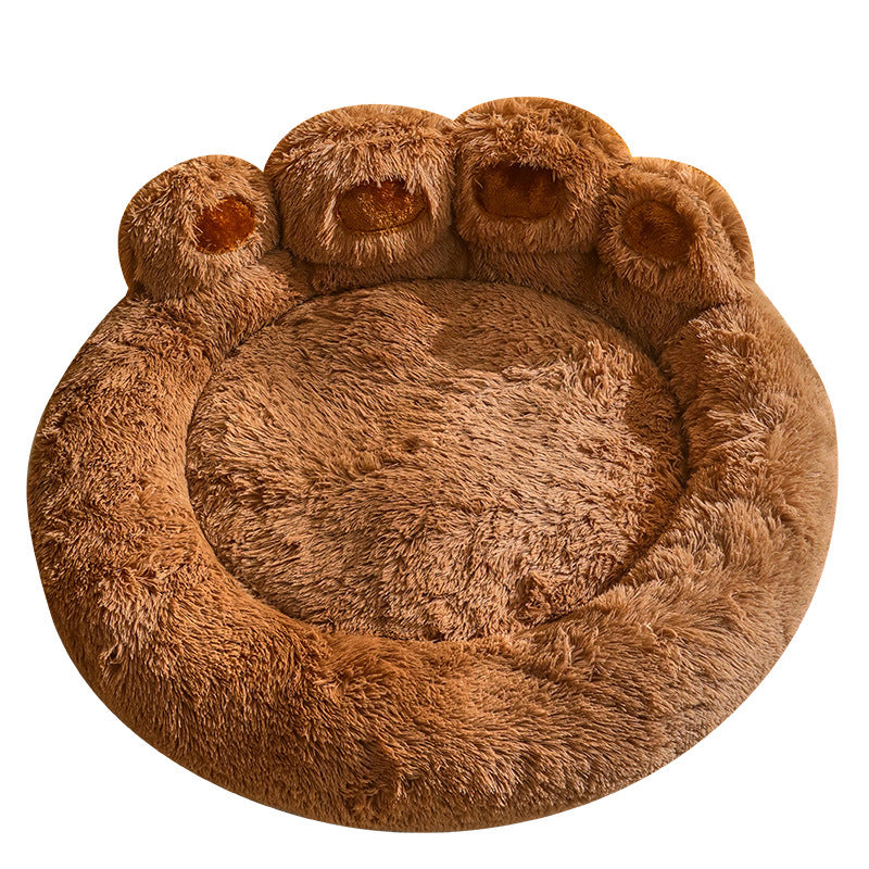 HKM-1310013 Fleece-Lined Dog Bed - Warm Sofa Mattress for Corgis, Golden Retrievers, and Medium to Large Breeds