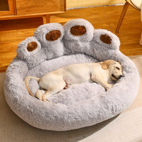 HKM-1310013 Fleece-Lined Dog Bed - Warm Sofa Mattress for Corgis, Golden Retrievers, and Medium to Large Breeds
