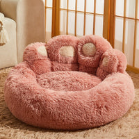 HKM-1310013 Fleece-Lined Dog Bed - Warm Sofa Mattress for Corgis, Golden Retrievers, and Medium to Large Breeds