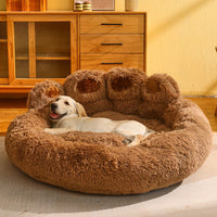 HKM-1310013 Fleece-Lined Dog Bed - Warm Sofa Mattress for Corgis, Golden Retrievers, and Medium to Large Breeds