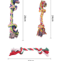 HKM-1310781 Durable Cotton Rope Dog Toy for Teeth Cleaning and Playtime