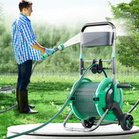 HKM-131219 Heavy Duty Wall-Mount High Pressure Garden Hose Reel Set for Household Use