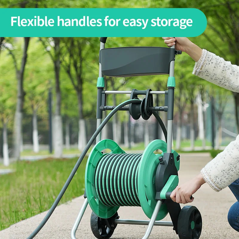 HKM-131219 Heavy Duty Wall-Mount High Pressure Garden Hose Reel Set for Household Use