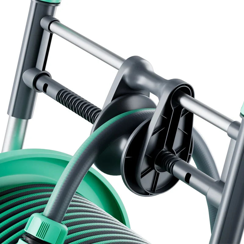HKM-131219 Heavy Duty Wall-Mount High Pressure Garden Hose Reel Set for Household Use