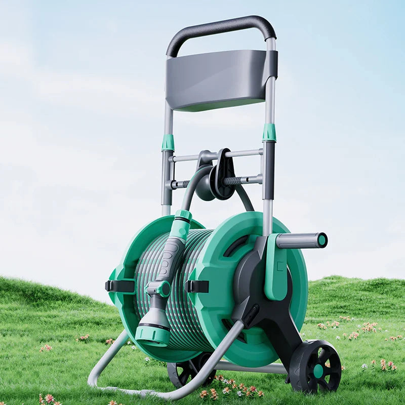 HKM-131219 Heavy Duty Wall-Mount High Pressure Garden Hose Reel Set for Household Use