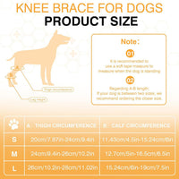 HKM-1313341 Dog Knee Brace with Auxiliary Belt for Joint Support and Protection